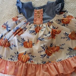 Eleanor Rose pumpkin dress Gigi style